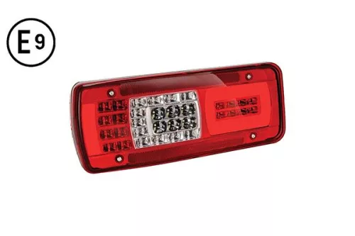 Left Rear Light with Rear Connector and License Plate Light Iveco Stralis 2013 OE 5802055273 - 5802240294