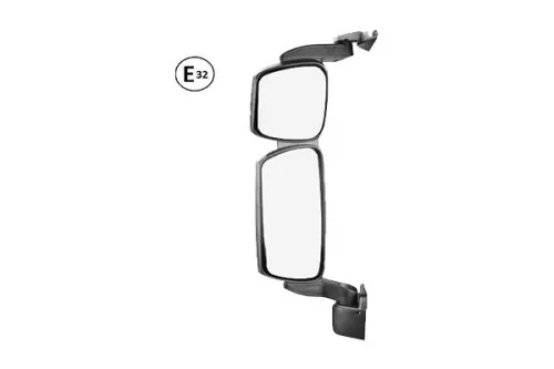 Left Rear View Mirror Electric and Heated Short Arm Iveco Eurocargo Tector 75E13/120E21 OE 504150526 - 504369910 - 5801334614 - 5801580201 - 5801765195