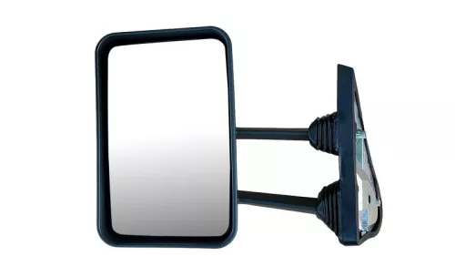 Specchio Retrovisore Sinistro Braccio Lungo (12 Cm) Manuale - Cover Colore Grigio - Non Riscaldato Iveco Daily 1996 OE 93936854