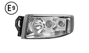 Left Headlight Manual Chrome (24V-H1-H3- H7-Py21W-W5W) Renault New Premium OE 5010578452