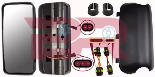 COMPLETE REARVIEW MIRROR LARGE ELECTRIC HEATING EUROCARGO-