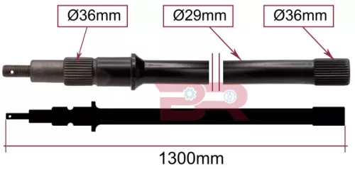 TI TORSION BAR RH D.29 MM
