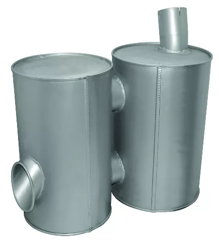 DOUBLE EXHAUST SILENCER